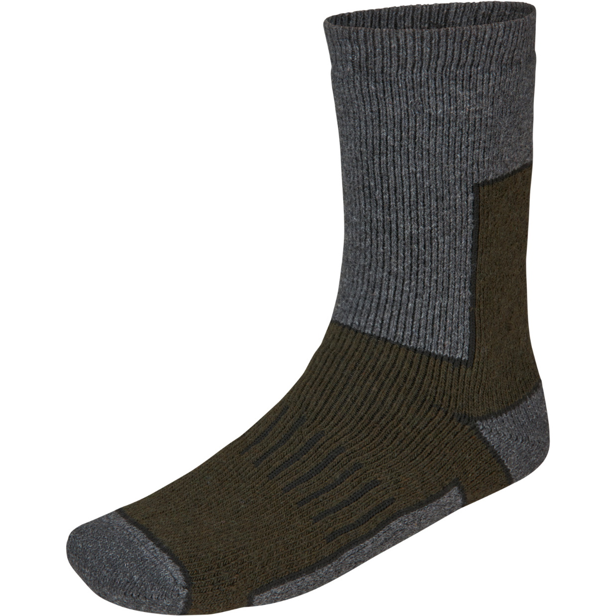 2025 Seeland Mens Field Thermo Sock - 2 Pack 40558017925 - Pine Green Melange / Grey Melange
